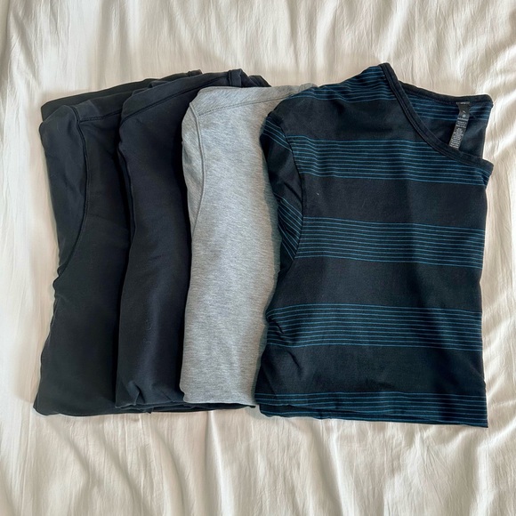 lululemon athletica Other - Lululemon size XL Striped and Solid T-Shirts Bundle of 4